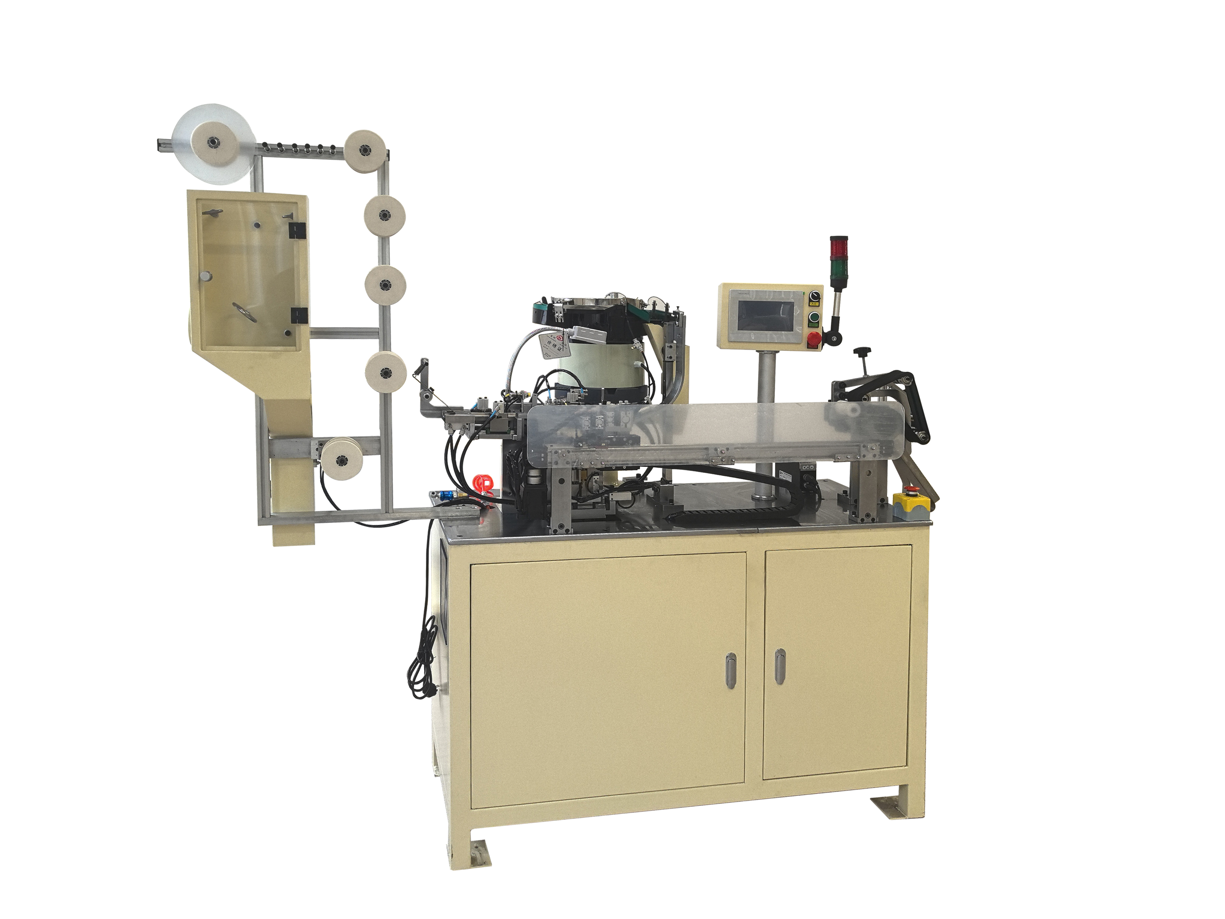 PM-335-N Zipper material picking, combining and slider mounting machine