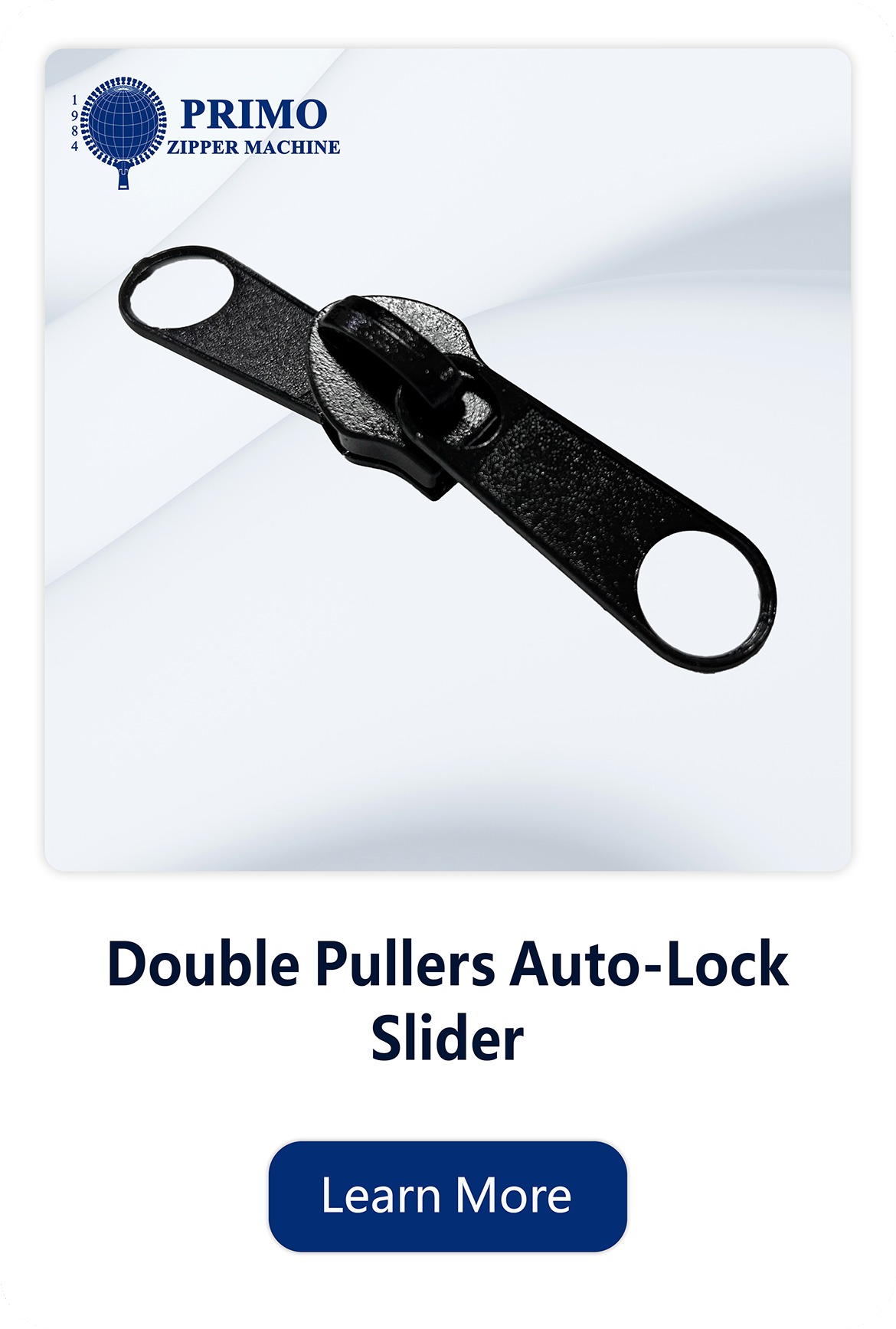Example of a complete zipper slider